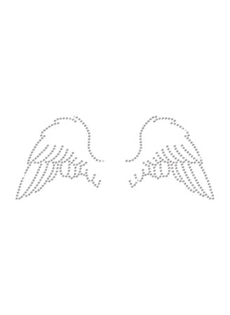 Angel Wings Rhinestone Template Png