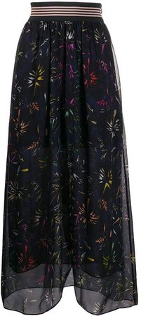 Dorothee patterned maxi skirt