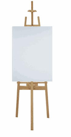 blank paint canvas