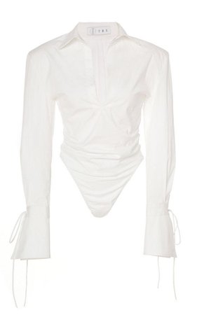 white shirt bodysuit top