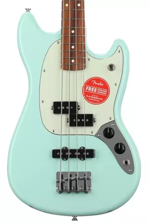 Fender Special Edition Mustang PJ Bass, Sweetwater USA Exclusive - Seafoam Green w/ Pau Ferro Fingerboard
