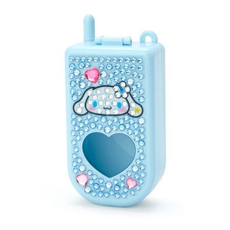 cute Cinnamonroll flip phone blue keychain kawaii