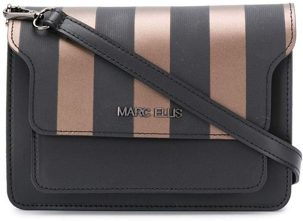 Marc Ellis striped shoulder bag