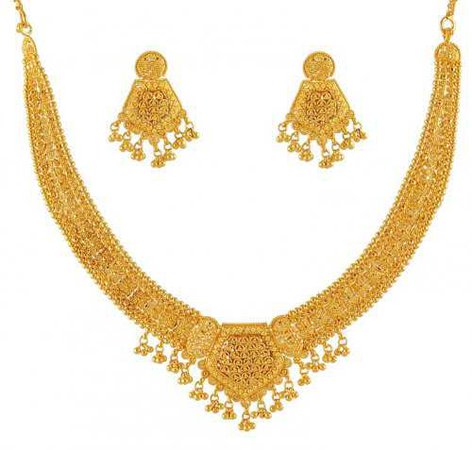 gold necklace and earrings - Google Search