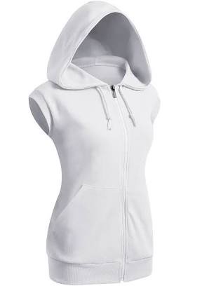 white no sleeve hoodie - Google Search