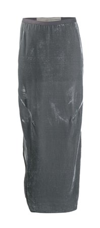 Rick Owens - Grey Velvet Skirt