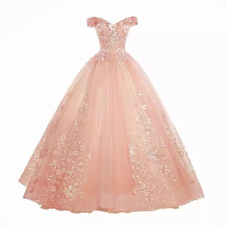 Applique Party Prom Dresses Colorful Quinceanera Dress Lace Embroidery Off The Shoulder Ball Gown Dresses Plus Size Vestidos|Quinceanera Dresses| - AliExpress