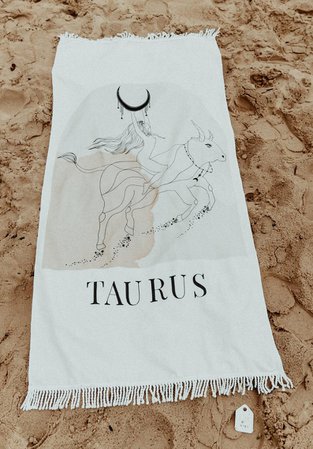 Taurus Beach Towel | Etsy