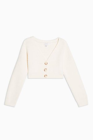 Ivory Micro Knitted Cardigan | Topshop
