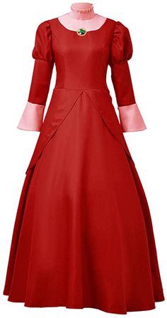Amazon.com: Wicked Stepmother Lady Tremaine Red Dress Cosplay Costume (XS) : Clothing, Shoes & Jewelry
