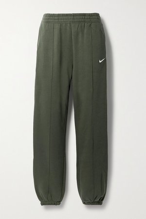 Sportswear Cotton-blend Jersey Track Pants - Army green
