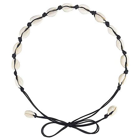Seashell Choker with Black String