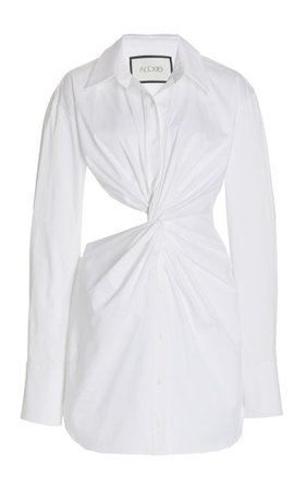 Sakari Cutout Cotton Mini Shirt Dress By Alexis | Moda Operandi