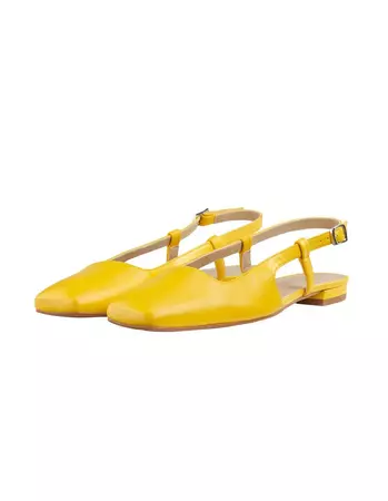 yellow Ballet flats | MADELEINE Fashion