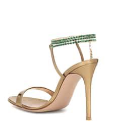 Embellished Metallic Leather Sandals - Gianvito Rossi |