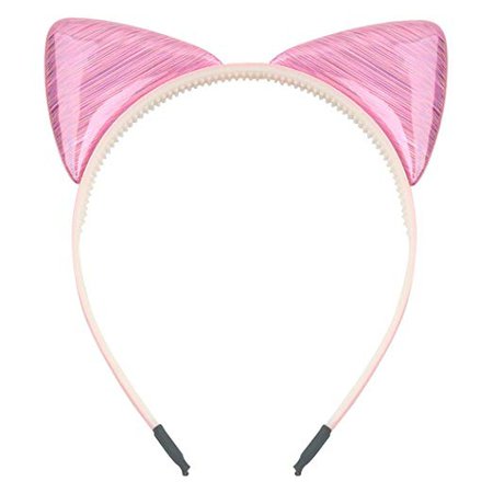 Amazon.com : 6pcs Cat Ears Headband PU Shiny Girls Headband Hair Hoops Cute Hairband Cats Hair Accessories : Clothing