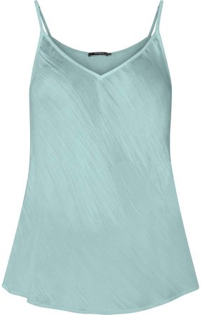 GISY - Turquoise Silk Bias Cut Camisole