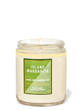 Island Margarita Single Wick Candle - White Barn | Bath & Body Works