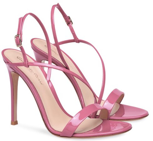 GIANVITO ROSSI Pink Manhattan Heels