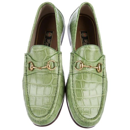 New 2010 Gucci Men's Horsebit Crocodile Countryside Loafers 60th ANNIVERSARY Tag For Sale at 1stDibs | gucci crocodile loafers, gucci alligator loafers, gucci crocodile loafers men's