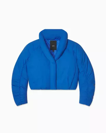 Cropped Puffer Jacket | Cobalt Blue – Khy