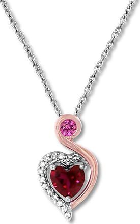 kay jewelers ruby heart necklace