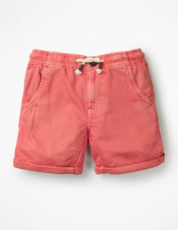 Roll-up Shorts - Baked Coral Orange