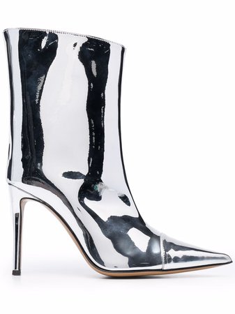Alexandre Vauthier metallic-effect ankle boots