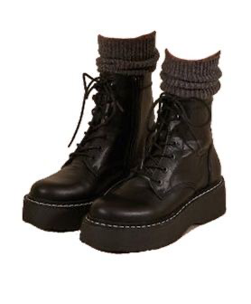 dark brown leather boots