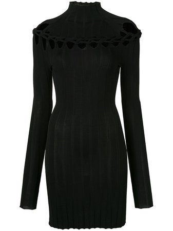 Black Dion Lee knitted dress - Farfetch
