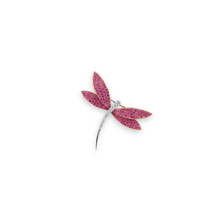 Van Cleef & Arpels pink sapphire dragonfly brooch