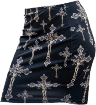 cias pngs // cross mini skirt