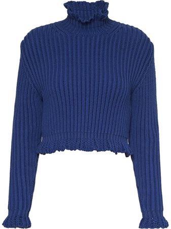 MIU MIU chunky-knit cropped jumper
