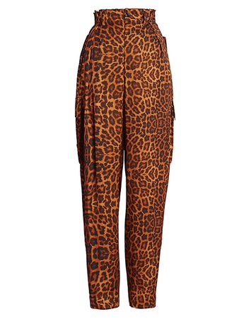 Dries Van Noten Leopard-Print Cargo Pants