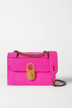 Pink Elisa mini leather shoulder bag | Christian Louboutin | NET-A-PORTER