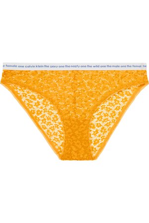 Calvin Klein Underwear | Conversational stretch-lace briefs | NET-A-PORTER.COM