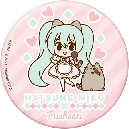 Hatsune Miku x Pusheen Collab Badge