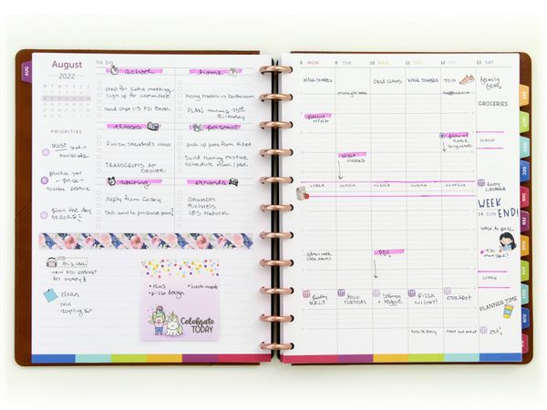 2022-23 Academic Calendar Planner Pages: Letter Discbound – Time & ToDo Planner