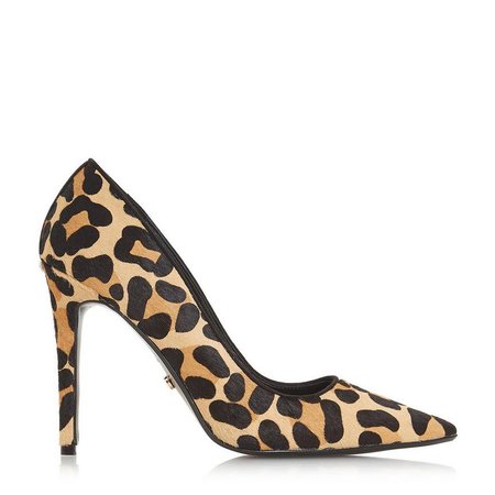 AMARETTII - High Heel Court Shoe - leopard | Dune London