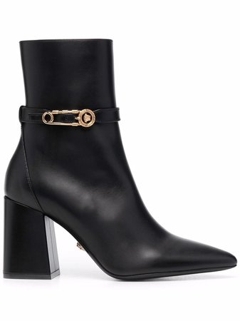 Versace Safety Pin Ankle Boots - Farfetch