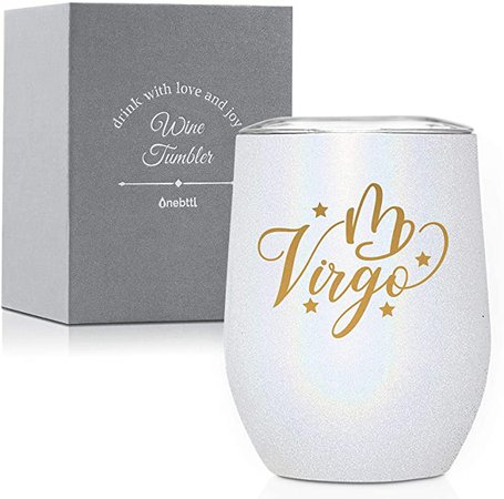 Amazon.com | Onebttl Zodiac Gemini Astrology Sign Stainless Steel Insulated Tumbleres, Unique May June Birthday Gifts, Constellation Gifts for Women, Girl, Friend, Familiar, Wife - for Birthday, Christmas: Wine Glasses