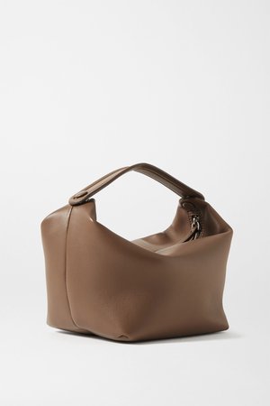 Light brown Les Bains mini leather tote | The Row | NET-A-PORTER