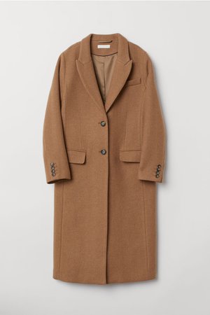 Mantel aus Wollmischung - Camel - Ladies | H&M DE