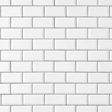 Bright White Ice Subway Ceramic Wall Tile - 3 x 6 - 914100887 | Floor and Decor