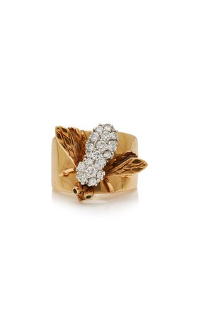 One-Of-A-Kind Diamond Bee Ring by Shay | Moda Operandi