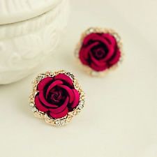 rose earrings - Google Search