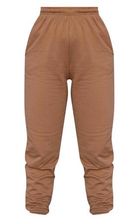 Chocolate Brown Casual Joggers | Trousers | PrettyLittleThing