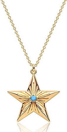 Amazon.com: Mevecco Dainty Star Necklace 18k Gold Plated Vintage Star Pendant Necklace Genuine Elegant Gifts for Her: Clothing