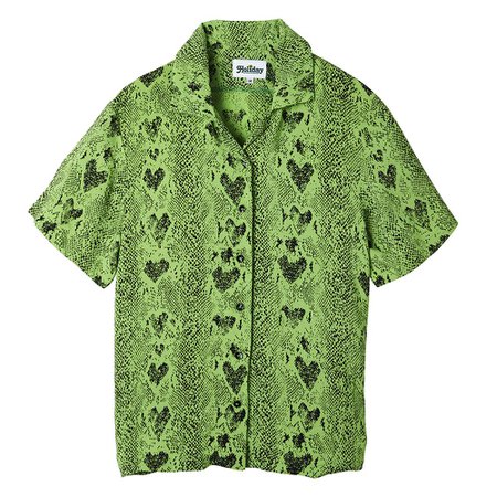 Bowling Shirt Snake - Green - Holiday The Label