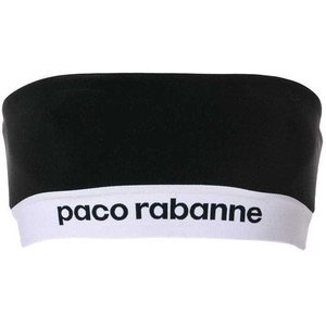 Paco Rabanne logo bustier top